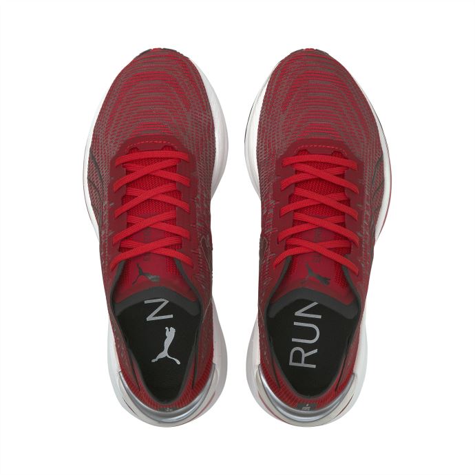 Puma Canada Blanc-haut Risque Rouge-noir Electrify Nitro Baskets Grands Enfants
