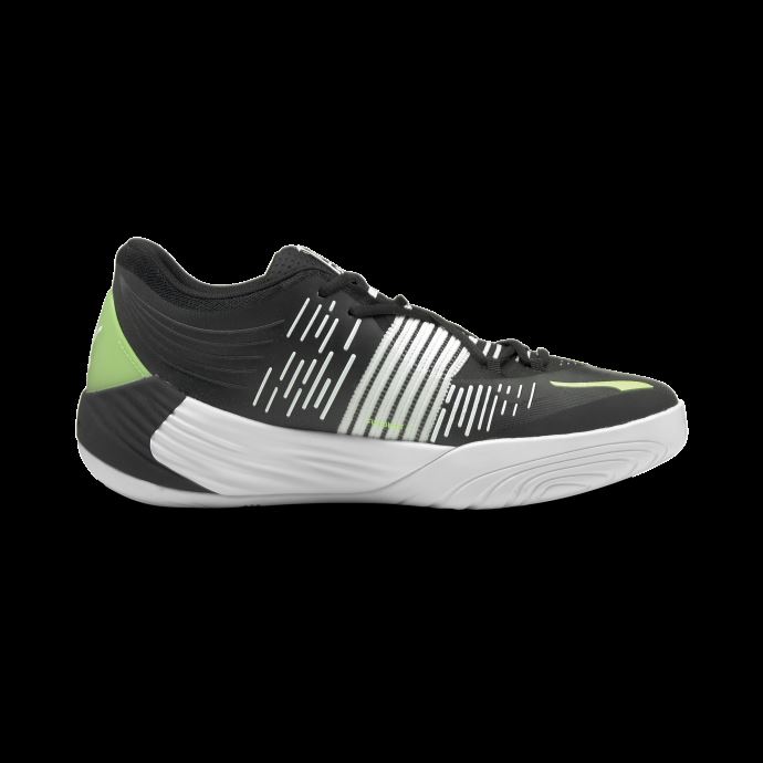 Puma Canada Fusion Nitro Chaussures De Basket Noir-vert éblouissant
