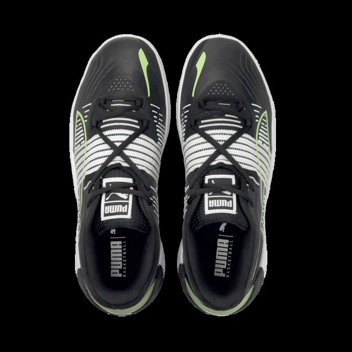 Chaussures De Basketball Puma Canada Fusion Nitro Noir-vert éblouissant
