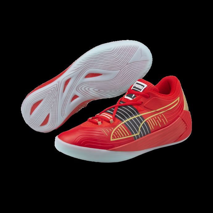 Puma Canada Chaussures De Basketball à Haut Risque Red-team Gold Fusion Nitro
