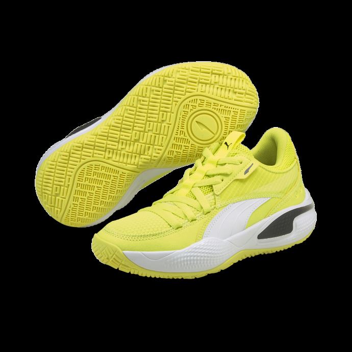 Jaune Lueur-blanc Puma Canada Court Rider I Basket Baskets Grands Enfants