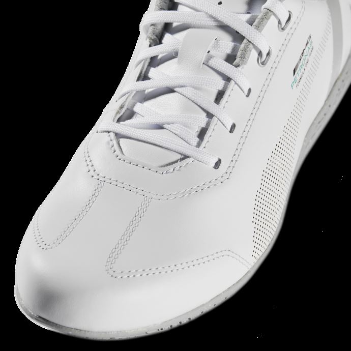 Puma Canada Blanc-spectra Vert Mercedes F1 Ridge Cat Chaussures De Sport Automobile
