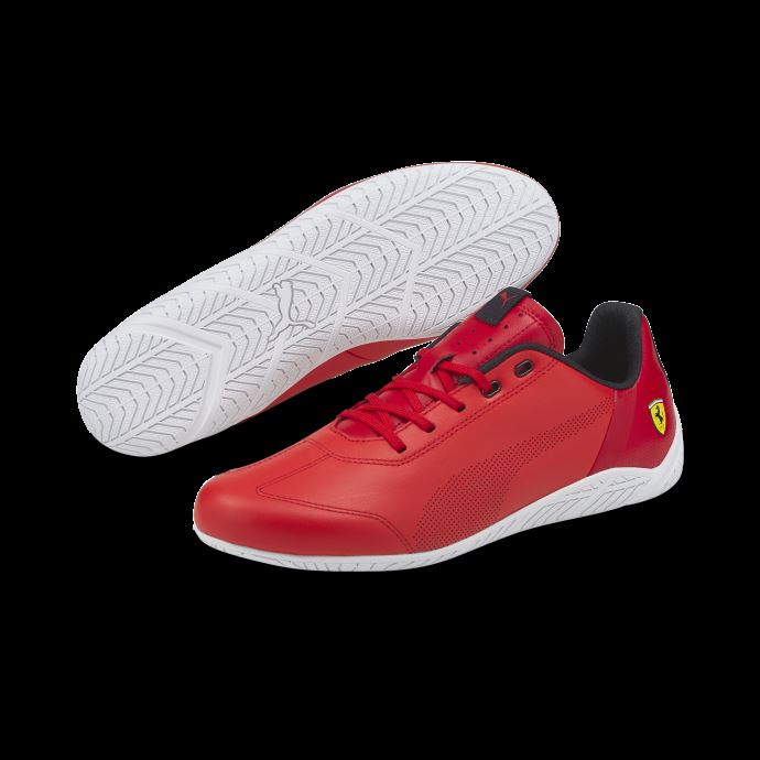 Scuderia Ferrari Ridge Cat Chaussures De Sport Automobile Puma Canada Rosso Corsa-blanc