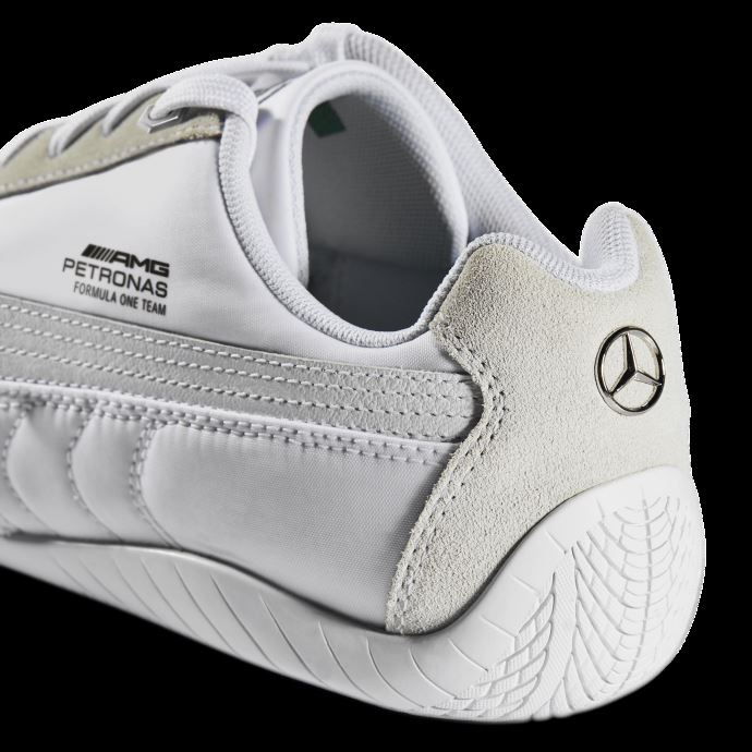 Blanc-blanc Mercedes F1 Speedcat Chaussures De Conduite Puma Canada
