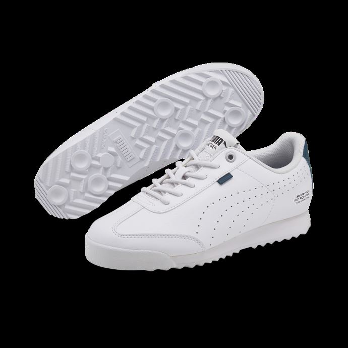 Blanc-bleu Corail Puma Canada Mercedes F1 Roma Via Motorsport Chaussures Grands Enfants