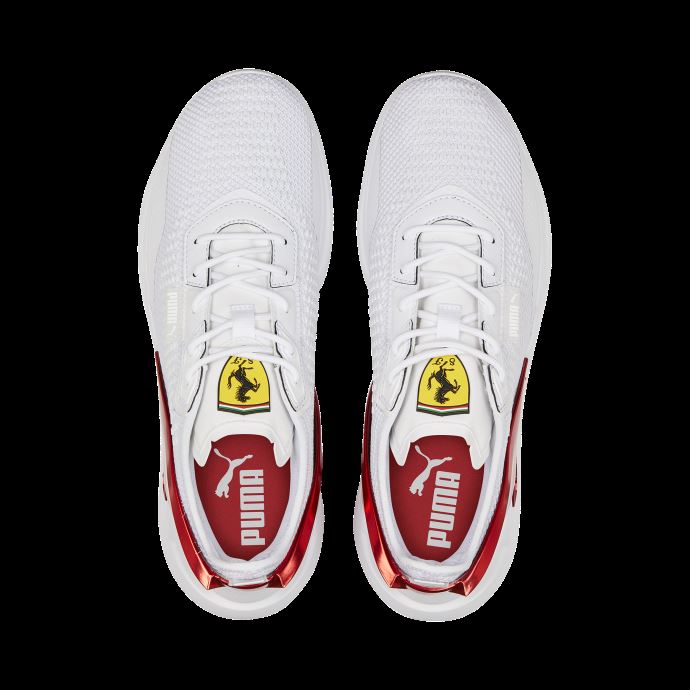Puma Canada Scuderia Ferrari Ionspeed Motorsport Chaussures Blanc-blanc-rosso Corsa
