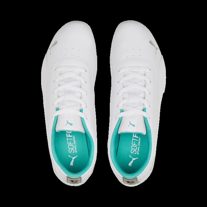 Puma Canada Blanc-argent Mercedes F1 Neo Cat Chaussures De Sport Automobile
