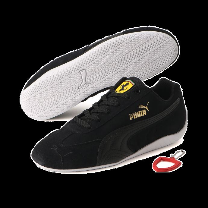 Chaussures De Conduite Scuderia Ferrari Speedcat Shield Noir-noir-blanc Puma Canada