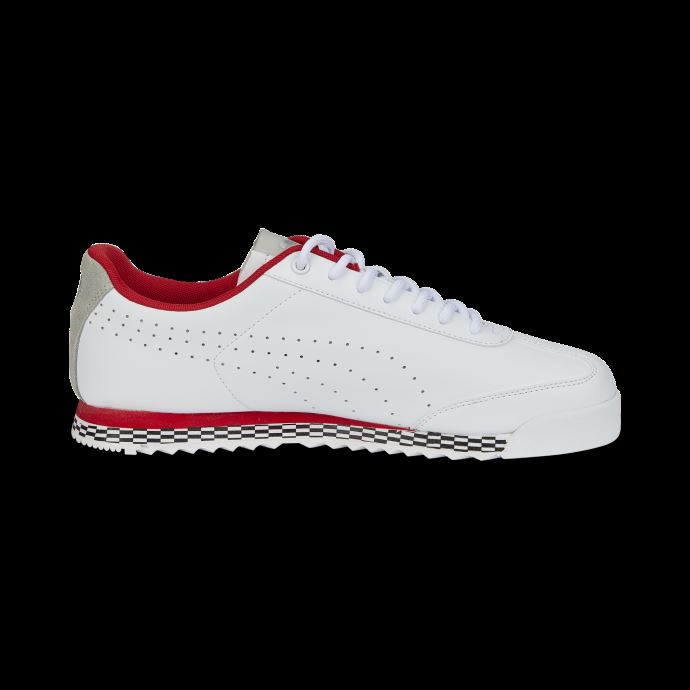 Rouge-blanc Scuderia Ferrari Roma Via Des Chaussures De Sport Automobile Perforées Puma Canada
