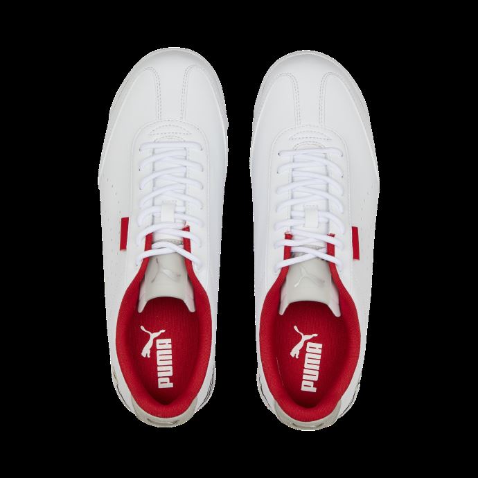 Rouge-blanc Scuderia Ferrari Roma Via Des Chaussures De Sport Automobile Perforées Puma Canada
