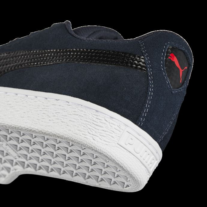 Puma Canada Scuderia Ferrari Shield Daim Chaussures De Sport Automobile Pour Hommes Parisian Night-black-white
