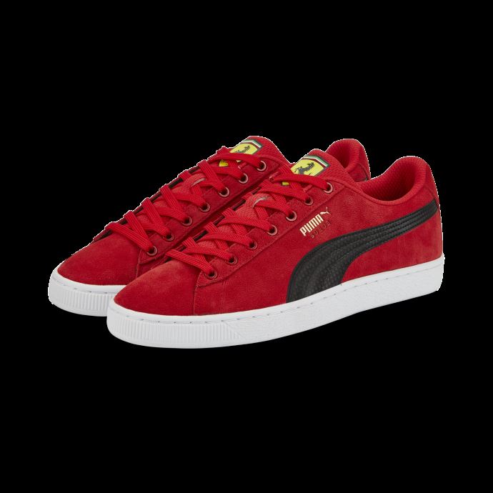 Puma Canada Rosso Corsa-noir-blanc Scuderia Ferrari Bouclier Daim Chaussures De Sport Automobile Pour Hommes