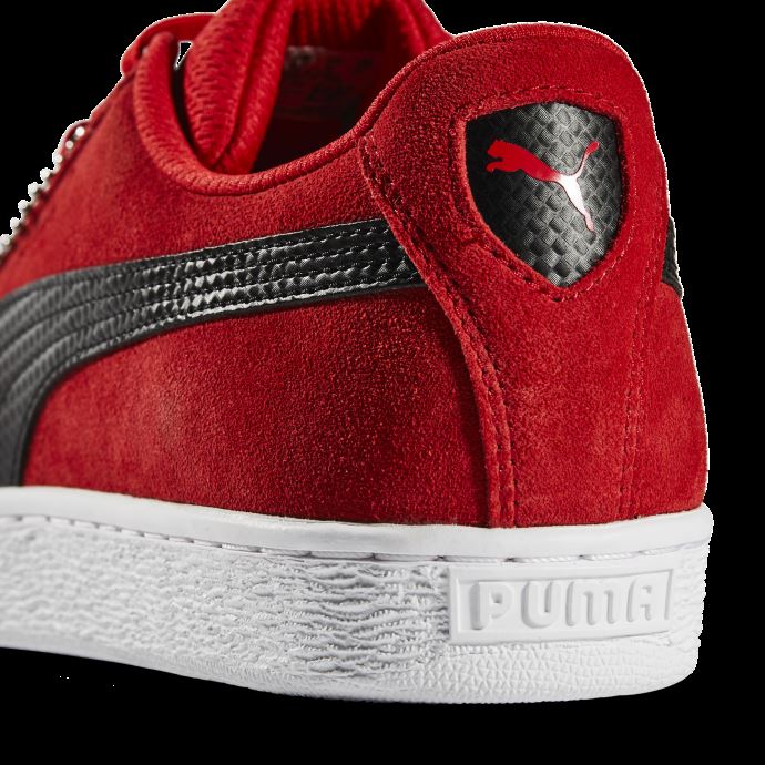 Puma Canada Rosso Corsa-noir-blanc Scuderia Ferrari Bouclier Daim Chaussures De Sport Automobile Pour Hommes

