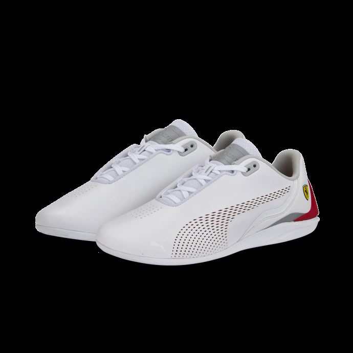 Puma Canada Scuderia Ferrari Drift Cat Tenth Motorsport Chaussures Blanc-rouge Corsa