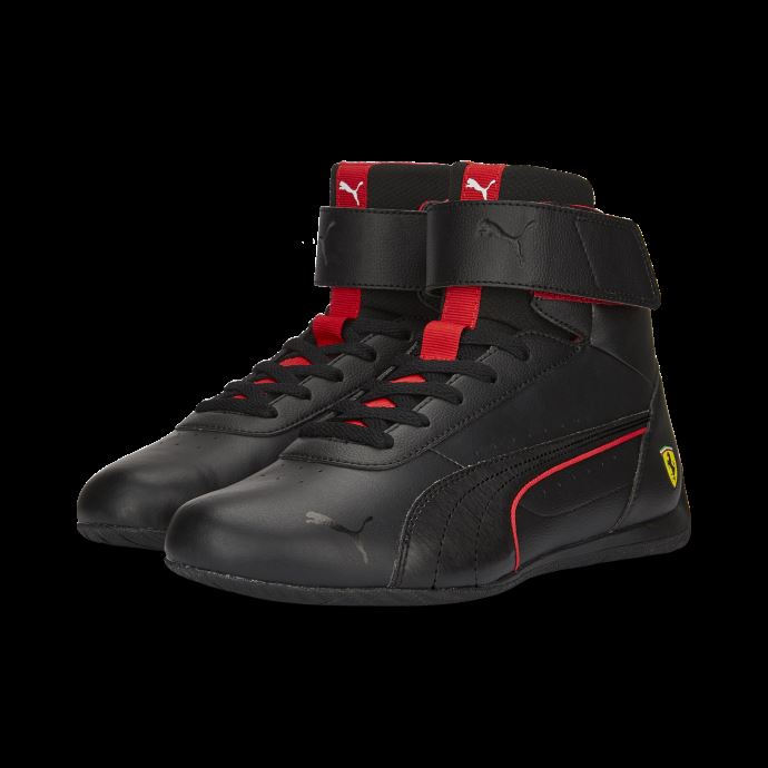 Scuderia Ferrari Neo Cat Mid Top Chaussures De Sport Automobile Puma Canada Noir-noir