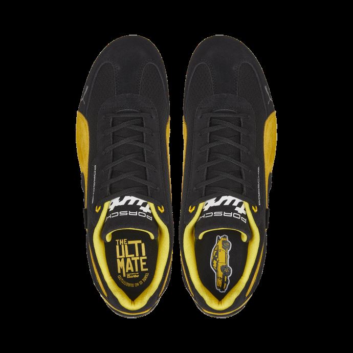 Chaussures De Conduite Puma Canada Porsche Legacy Speedcat Noir Citron Chrome
