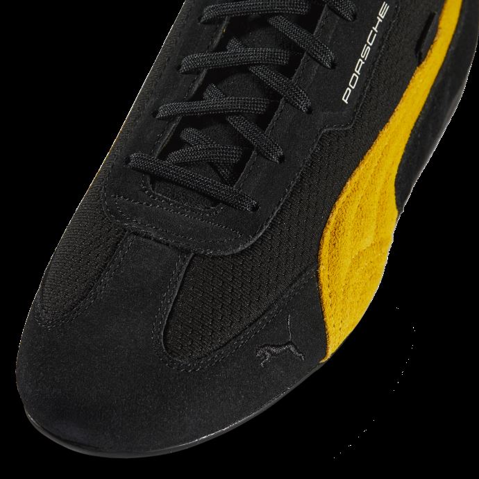 Chaussures De Conduite Porsche Legacy Speedcat Puma Canada Noir-citron Chrome
