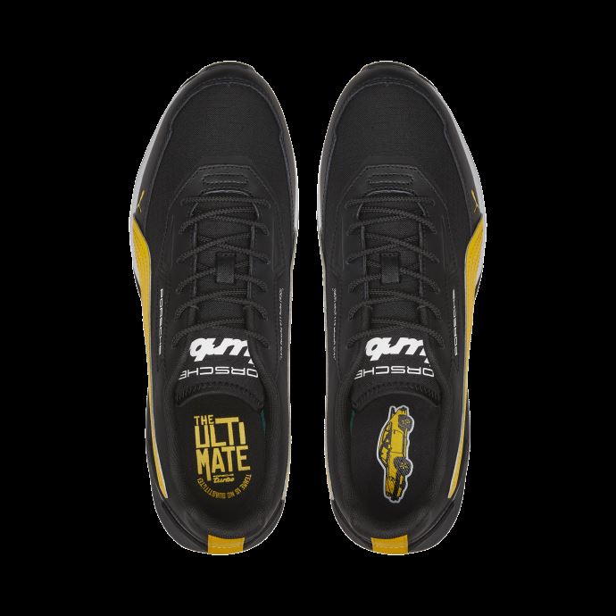 Chaussures De Sport Automobile Porsche Legacy Turbo Speedfusion Noir-citron Chrome-blanc Puma Canada
