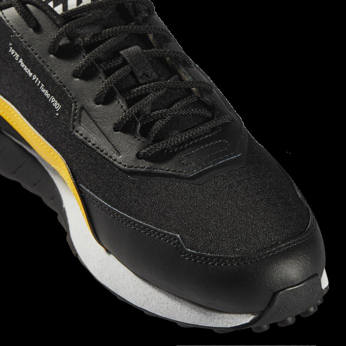 Chaussures De Sport Automobile Porsche Legacy Turbo Speedfusion Noir-citron Chrome-blanc Puma Canada
