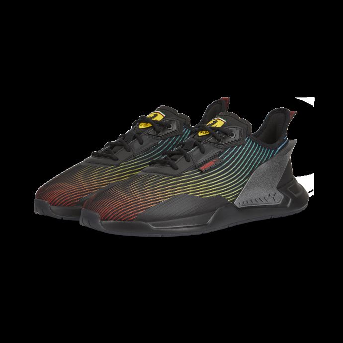 Scuderia Ferrari Ion Speed Speed Chaussures De Sport Automobile Puma Canada Noir-rosso Corsa-noir