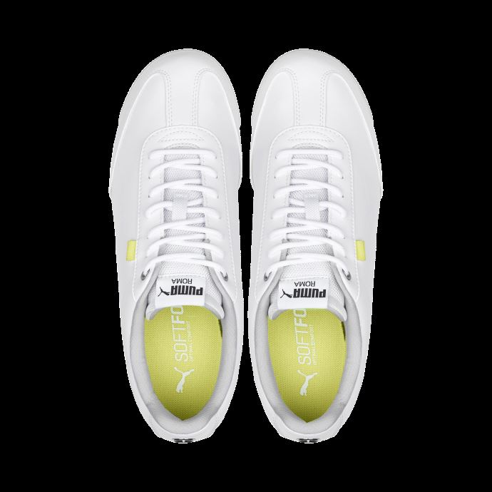 Blanc Pétillant Pomme Mercedes-amg Petronas Roma Via Chaussures De Sport Automobile Perforées Puma Canada
