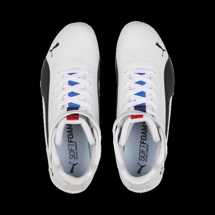 Puma Canada Bmw M Motorsport Neo Cat Mid Chaussures De Sport Automobile Blanc-noir
