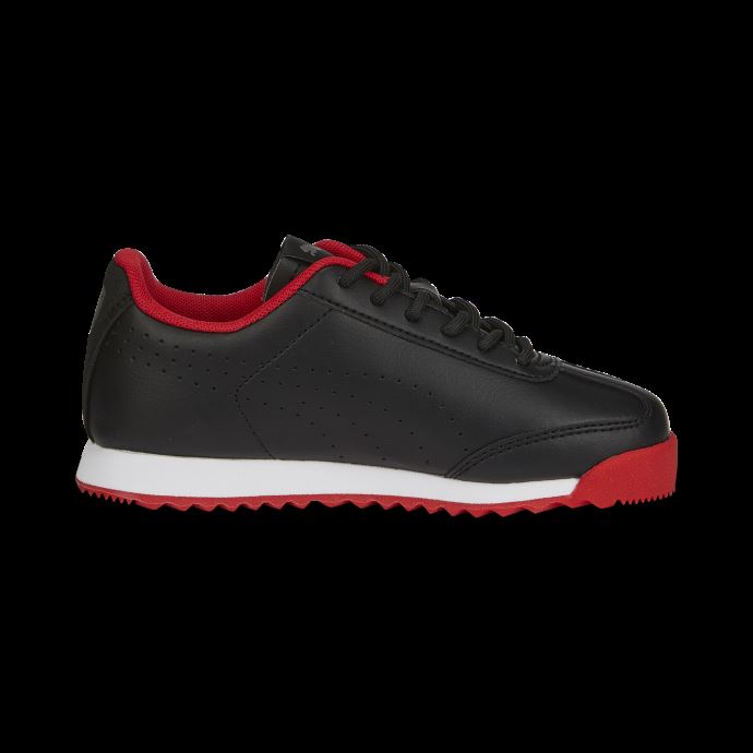 Puma Canada Scuderia Ferrari Roma Noir-blanc Via Des Chaussures De Sport Automobile Perforées Pour Petits Enfants
