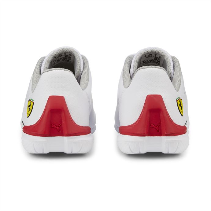 Puma Canada Scuderia Ferrari Drift Cat Dixième Motorsport Chaussures Jeunesse Blanc-rouge Corsa
