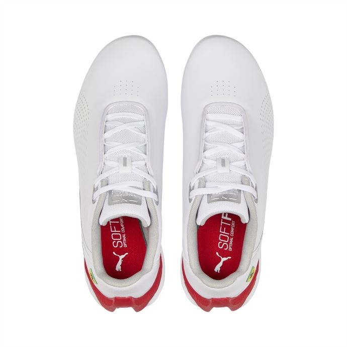 Puma Canada Scuderia Ferrari Drift Cat Dixième Motorsport Chaussures Jeunesse Blanc-rouge Corsa
