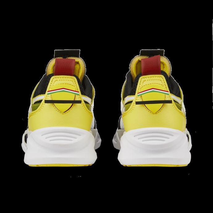 Puma Canada Scuderia Ferrari Trc Blaze Motorsport Chaussures Noir-blanc-jaune Flamboyant
