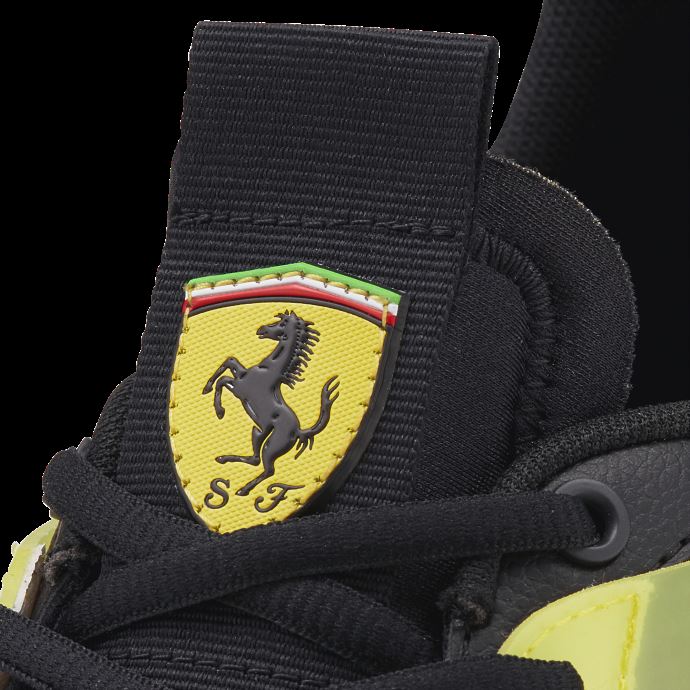 Puma Canada Scuderia Ferrari Trc Blaze Motorsport Chaussures Noir-blanc-jaune Flamboyant
