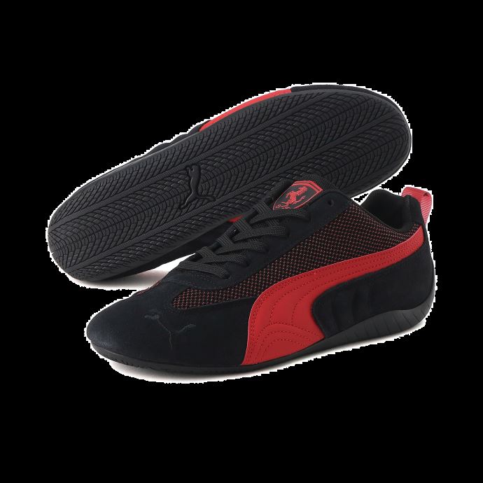 Puma Canada Scuderia Ferrari Metal Energy Speedcat Chaussures De Conduite Noir-rosso Corsa
