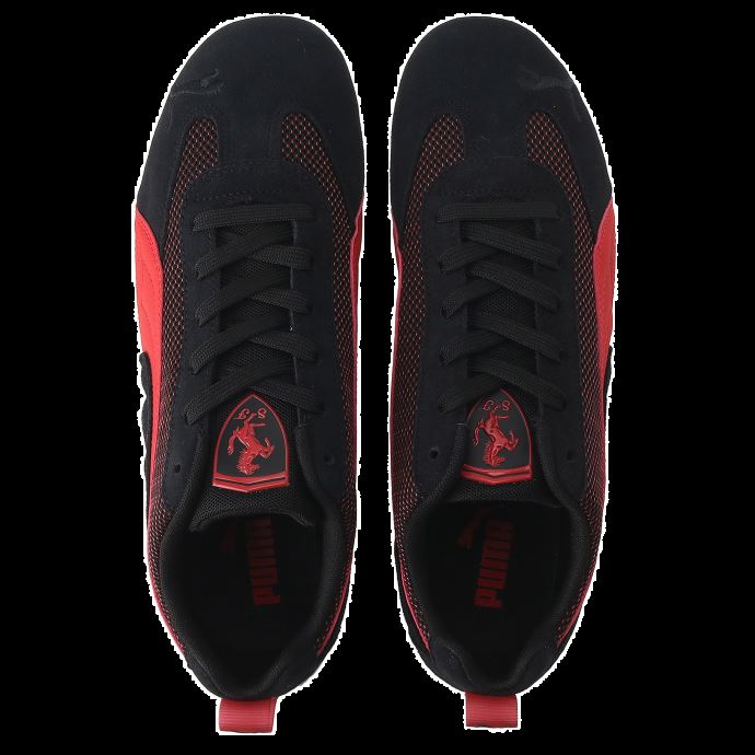 Puma Canada Scuderia Ferrari Metal Energy Speedcat Chaussures De Conduite Noir-rosso Corsa
