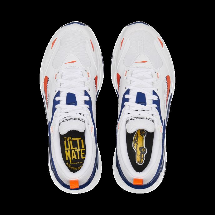 Chaussures De Sport Automobile Rs-fast Porsche Legacy Blanc-bleu Flamboyant Puma Canada
