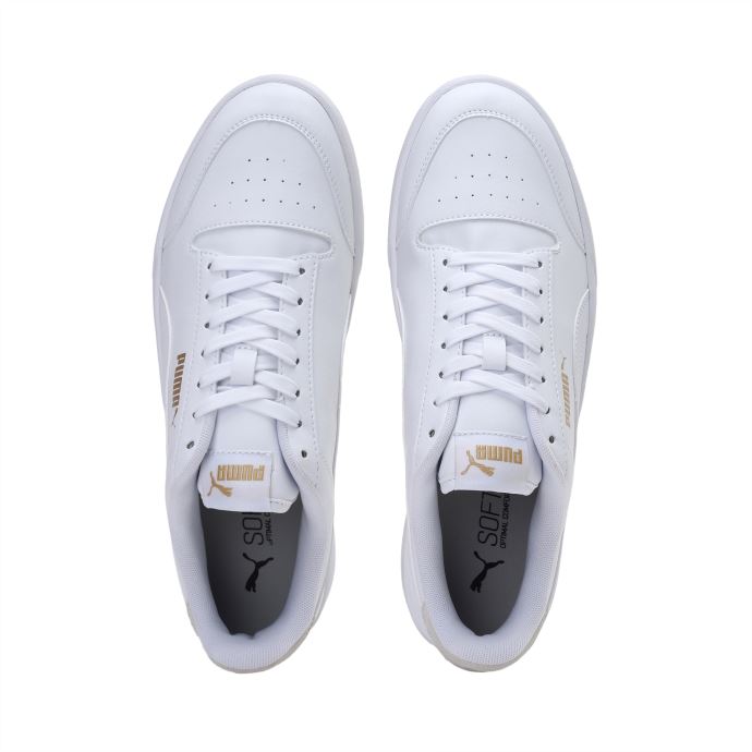 Puma Canada Shuffle Baskets Blanc-blanc-team Or
