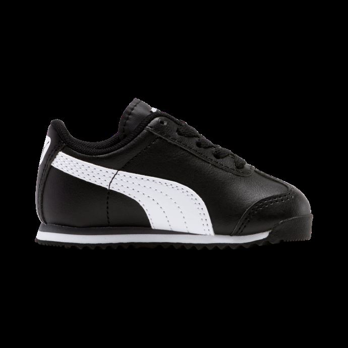 Chaussures Pour Tout-petits Roma Basic Noir-blanc-argent Puma Canada
