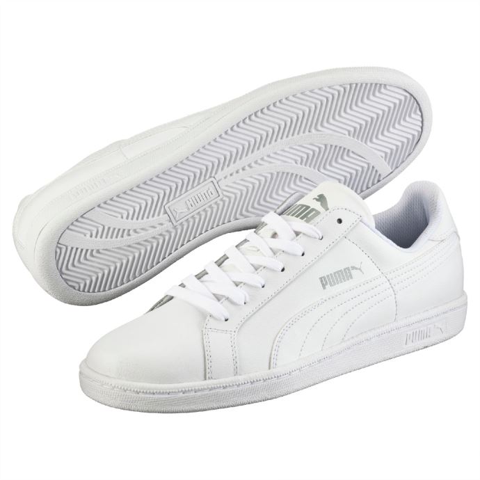 Baskets En Cuir Blanc Smash Puma Canada