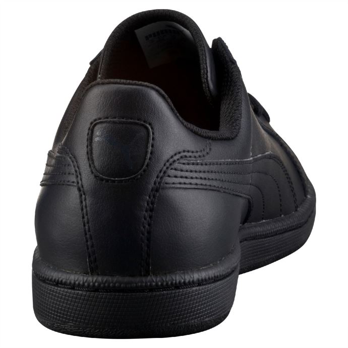 Baskets En Cuir Smash Puma Canada Noir-dark Shadow
