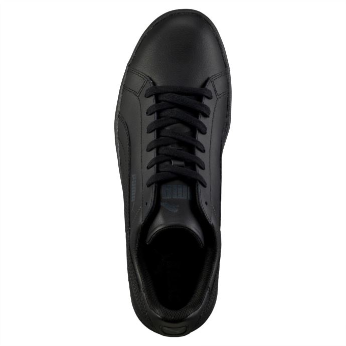 Baskets En Cuir Smash Puma Canada Noir-dark Shadow
