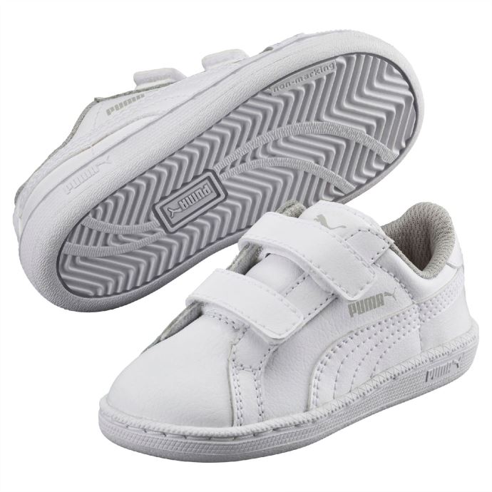Baskets Bébé Smash Puma Canada Blanc-blanc