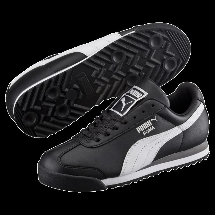 Chaussures Roma Basic Petit Enfant Puma Canada Noir-blanc-argent