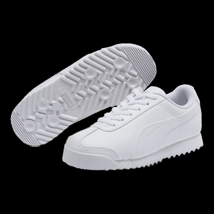 Chaussures Enfant Roma Basic Puma Canada Blanc-gris Violet