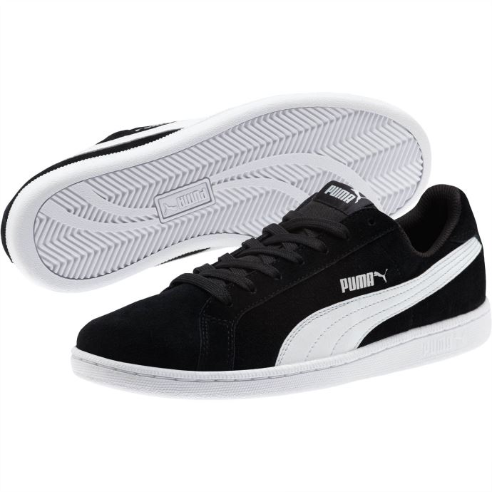 Puma Canada Baskets En Daim Smash Noir Et Blanc