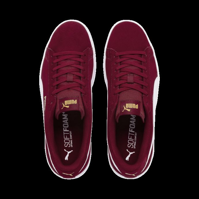 Puma Canada Rhubarb-team Baskets Smash V2 Or-blanc
