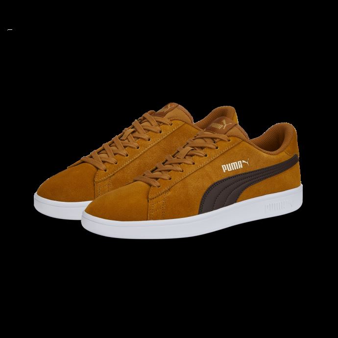 Puma Canada Smash V2 Formateurs Desert Tan-chocolate-team Or