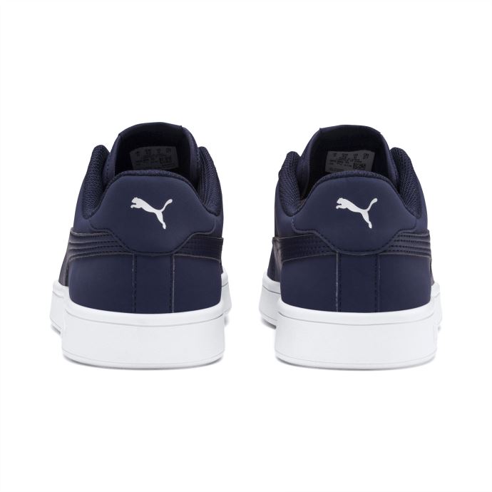 Puma Canada Smash V2 Buck Baskets Peacoat-argent-blanc
