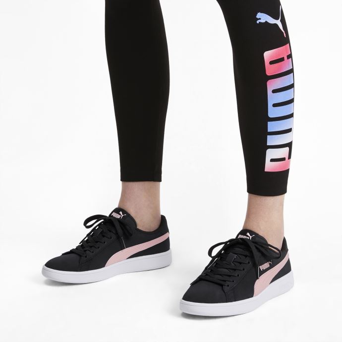 Puma Canada Smash V2 Buck Baskets Noir-bridal Rose-blanc