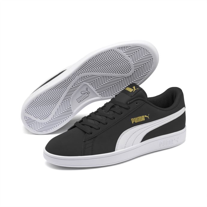 Puma Canada Smash V2 Buck Baskets Noir-blanc-team Or
