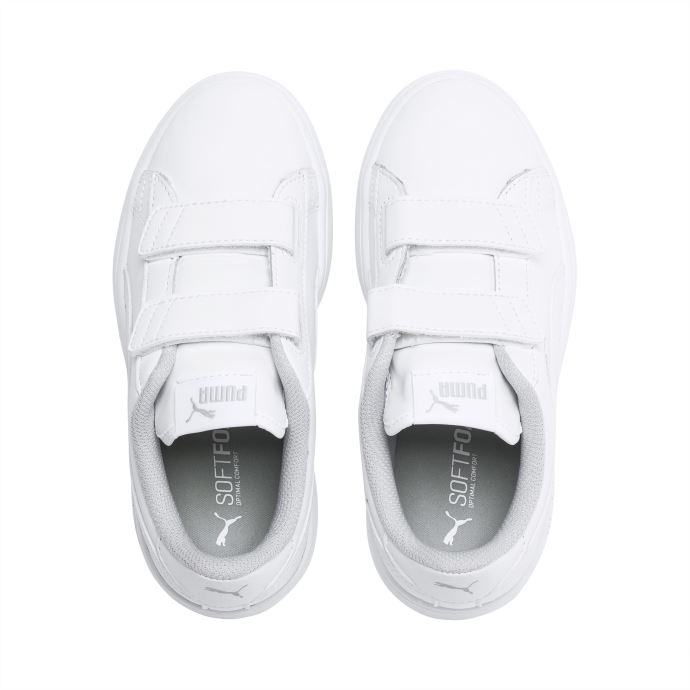 Baskets Smash V2 Blanches Et Blanches Pour Enfants Puma Canada
