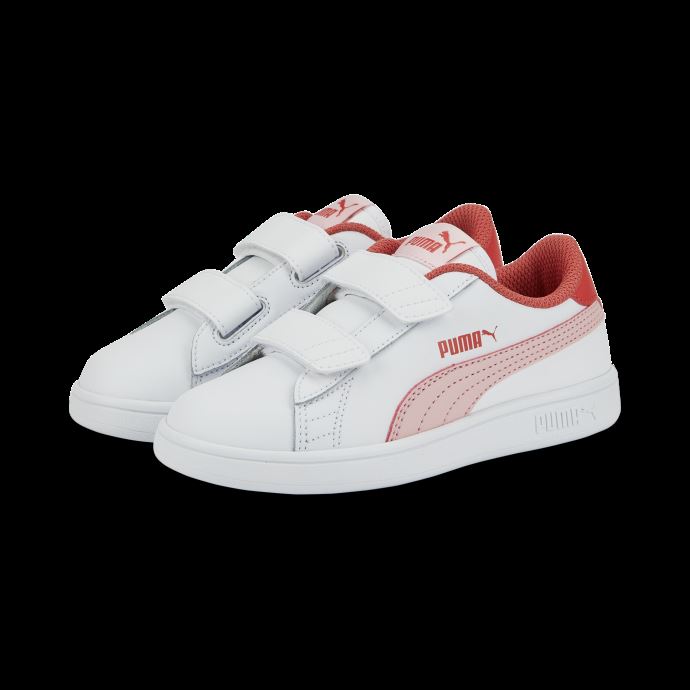 Puma Canada Baskets Enfant Blanc-fleur D'amandier-saumon Smash V2